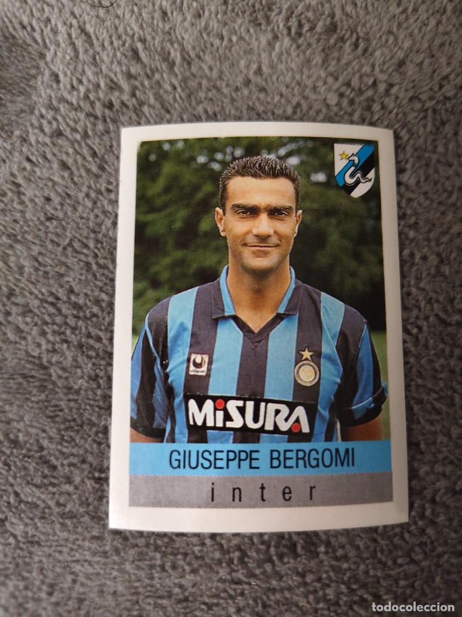 Cromos de f&uacute;tbol: 123 CALCIO 91 CALCIOFLASH GIUSEPPE BERGOMI INTER EUROFLASH 1990 90 1991 ITALIA NUEVO DE SOBRE