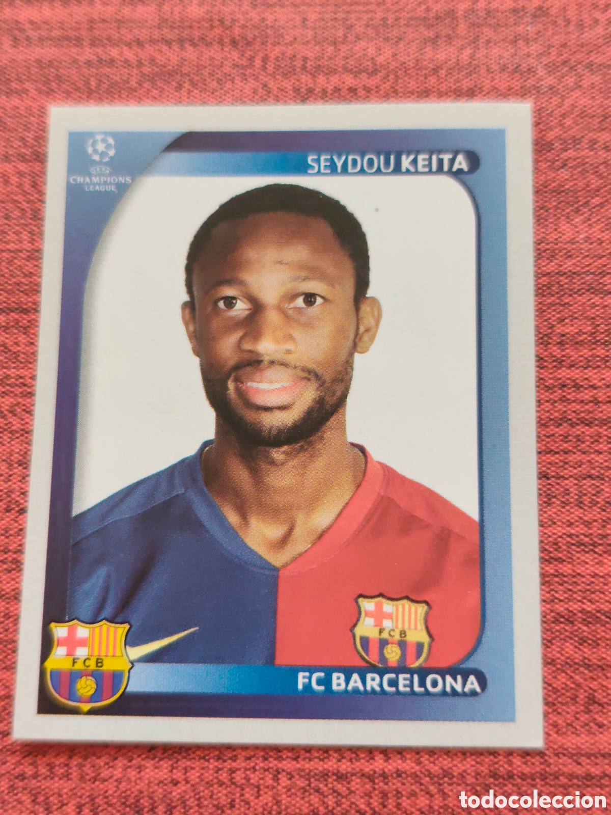 Cromos de f&uacute;tbol: 104 KEITA FC BARCELONA UEFA CHAMPIONS LEAGUE 2008 2009 PANINI