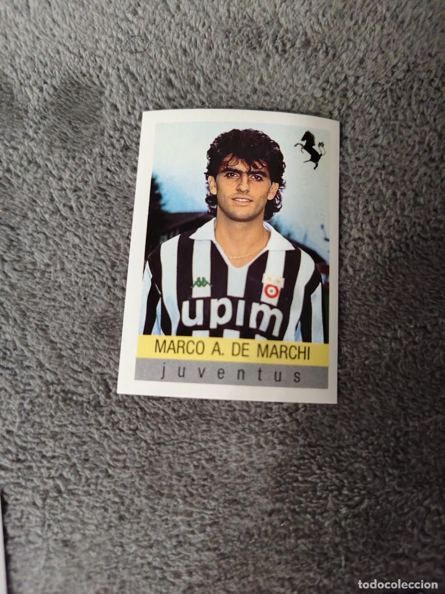 Cromos de f&uacute;tbol: 141 CALCIO 91 CALCIOFLASH MARCO A. DE MARCHI JUVENTUS EUROFLASH 1990 90 1991 ITALIA NUEVO DE SOBRE