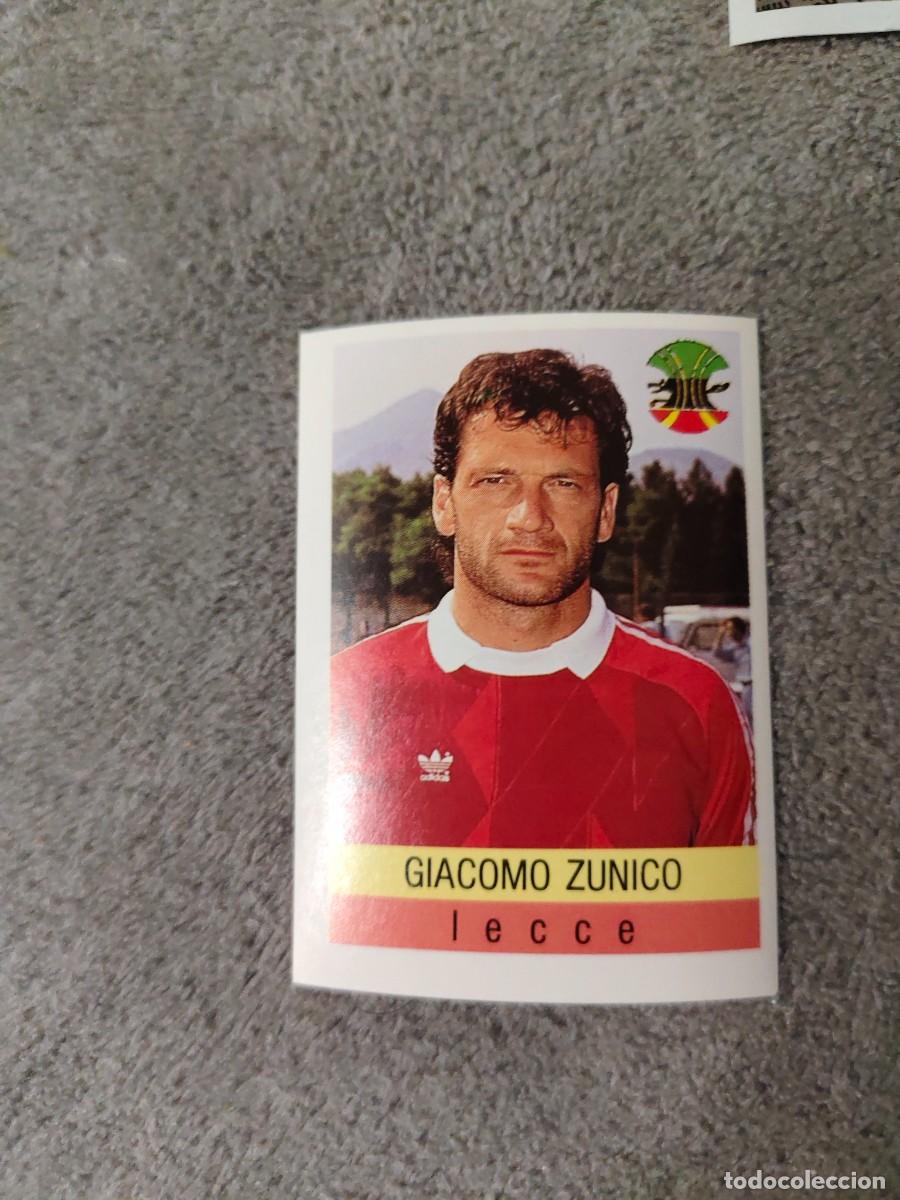 Cromos de f&uacute;tbol: 172 CALCIO 91 CALCIOFLASH GIACOMO ZUNICO LECCE EUROFLASH 1990 90 1991 ITALIA NUEVO DE SOBRE