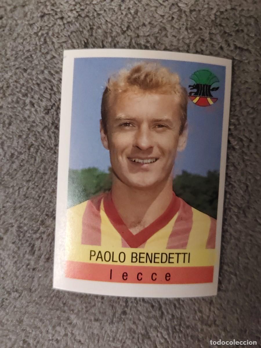 Cromos de f&uacute;tbol: 181 CALCIO 91 CALCIOFLASH PAOLO BENEDETTI LECCE EUROFLASH 1990 90 1991 ITALIA NUEVO DE SOBRE