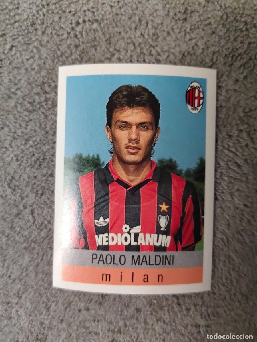 Cartes &agrave; collectionner de Football: 192 CALCIO 91 CALCIOFLASH PAOLO MALDINI MILAN EUROFLASH 1990 90 1991 ITALIA NUEVO DE SOBRE