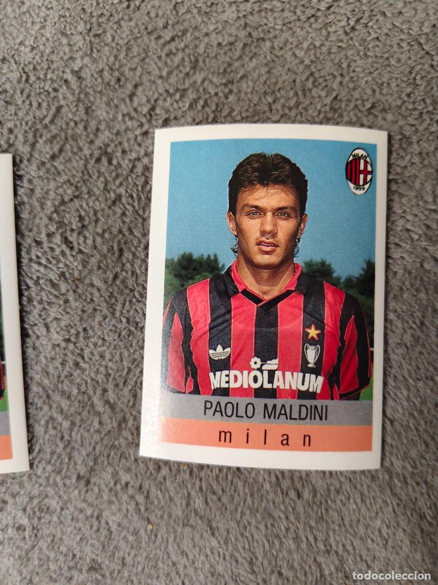 Cartes &agrave; collectionner de Football: 192 CALCIO 91 CALCIOFLASH PAOLO MALDINI MILAN EUROFLASH 1990 90 1991 ITALIA NUEVO DE SOBRE