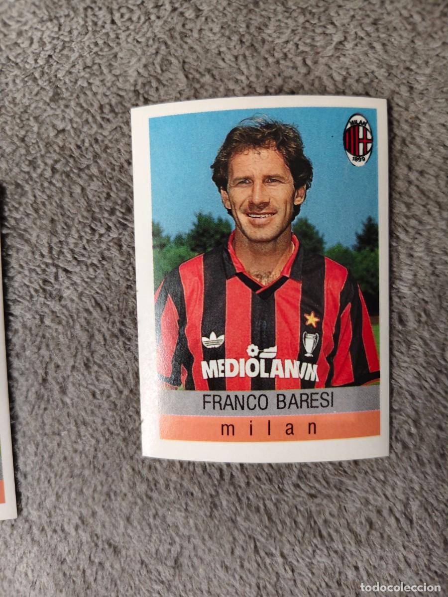 Cartes &agrave; collectionner de Football: 194 CALCIO 91 CALCIOFLASH FRANCO BARESI MILAN EUROFLASH 1990 90 1991 ITALIA NUEVO DE SOBRE