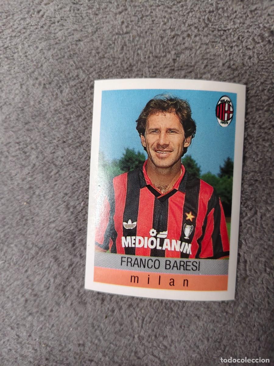 Cartes &agrave; collectionner de Football: 194 CALCIO 91 CALCIOFLASH FRANCO BARESI MILAN EUROFLASH 1990 90 1991 ITALIA NUEVO DE SOBRE
