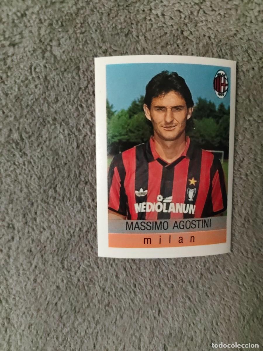 Cromos de f&uacute;tbol: 202 CALCIO 91 CALCIOFLASH MASSIMO AGOSTINI MILAN EUROFLASH 1990 90 1991 ITALIA NUEVO DE SOBRE