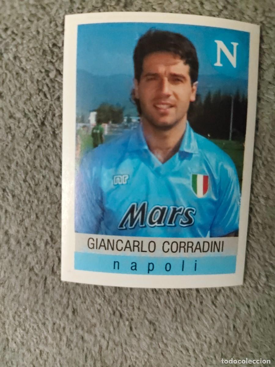 Cromos de f&uacute;tbol: 212 CALCIO 91 CALCIOFLASH GIANCARLO CORRADINI NAPOLI EUROFLASH 1990 90 1991 ITALIA NUEVO DE SOBRE