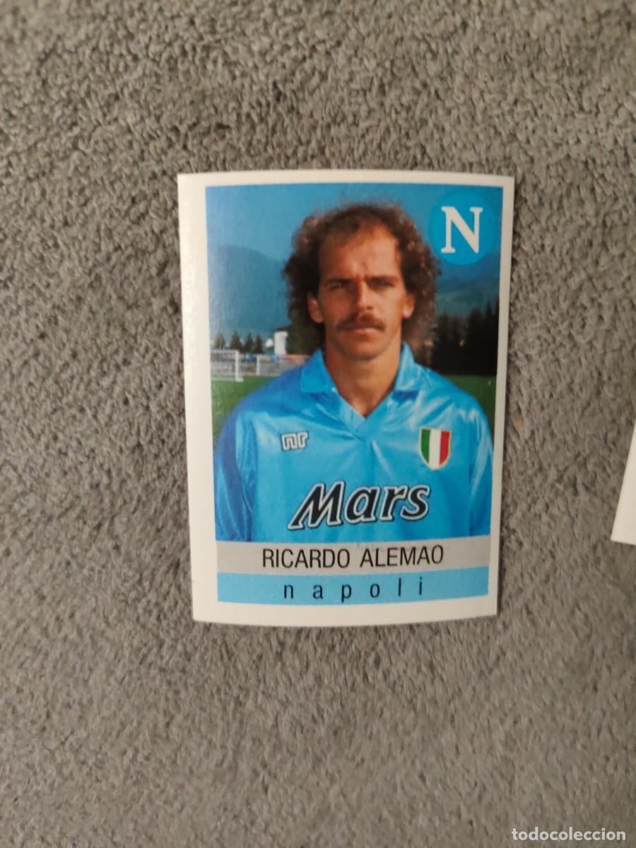 Cromos de f&uacute;tbol: 215 CALCIO 91 CALCIOFLASH RICARDO ALEMAO NAPOLI EUROFLASH 1990 90 1991 ITALIA NUEVO DE SOBRE