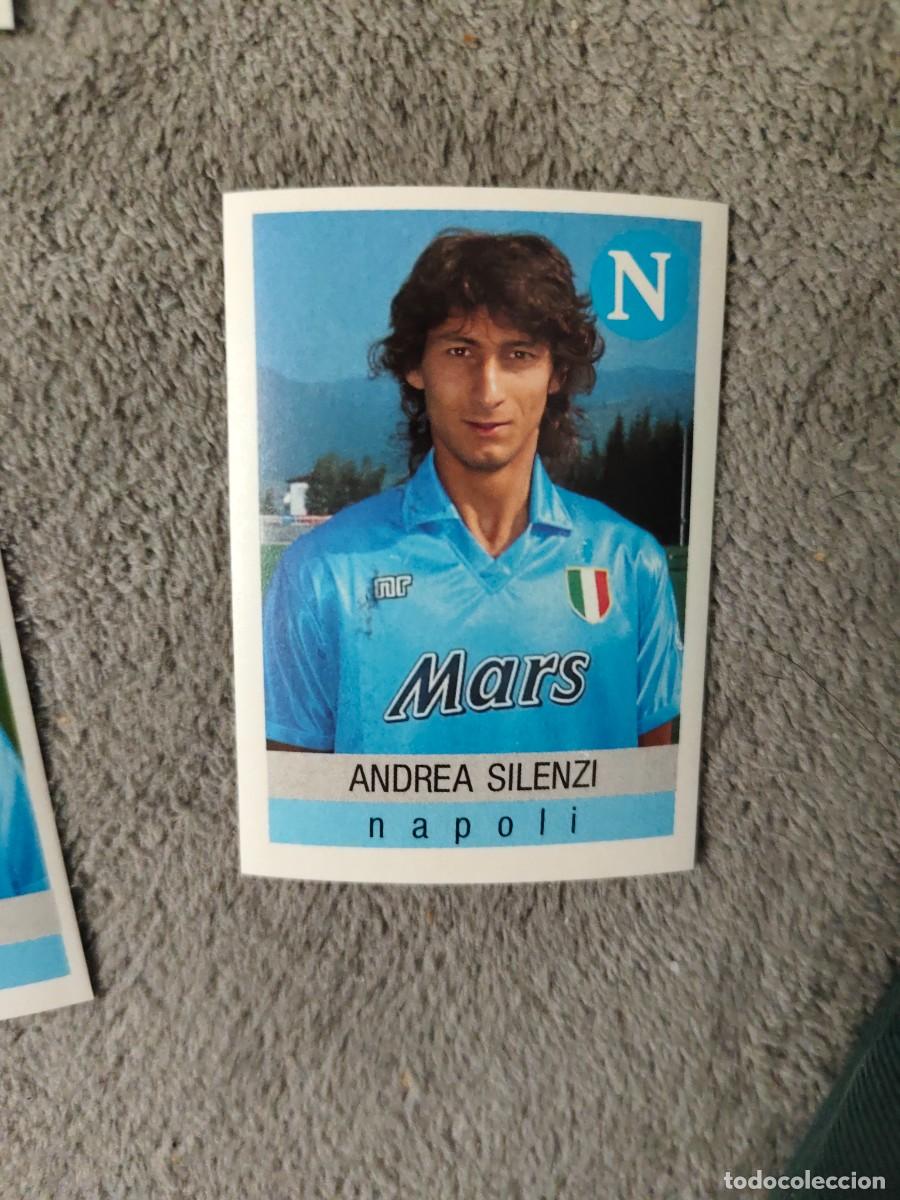 Cromos de f&uacute;tbol: 220 CALCIO 91 CALCIOFLASH ANDREA SILENZI NAPOLI EUROFLASH 1990 90 1991 ITALIA NUEVO DE SOBRE