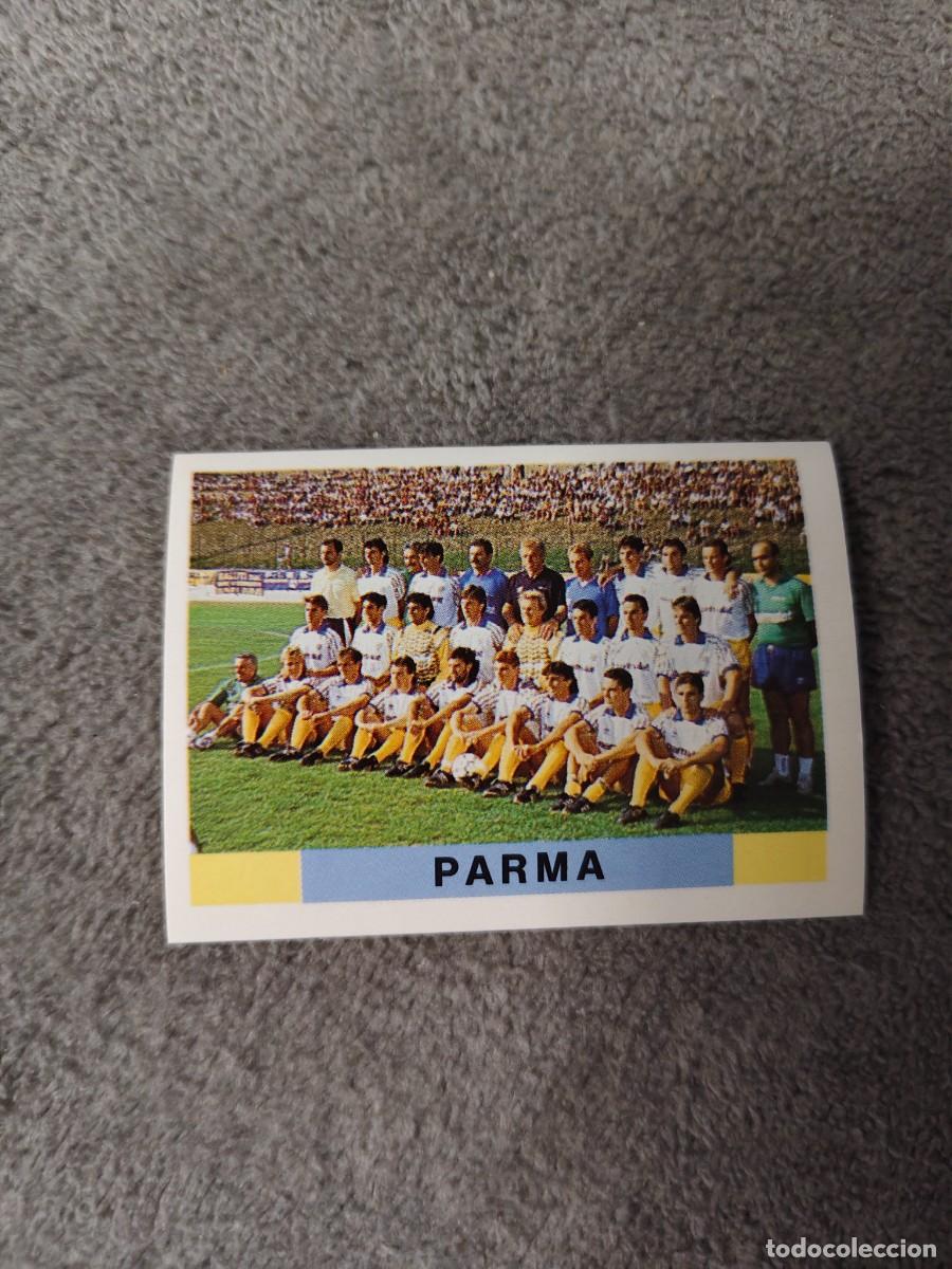 Cromos de f&uacute;tbol: 222 CALCIO 91 CALCIOFLASH SQUADRA PLANTILLA PARMA EUROFLASH 1990 90 1991 ITALIA NUEVO DE SOBRE