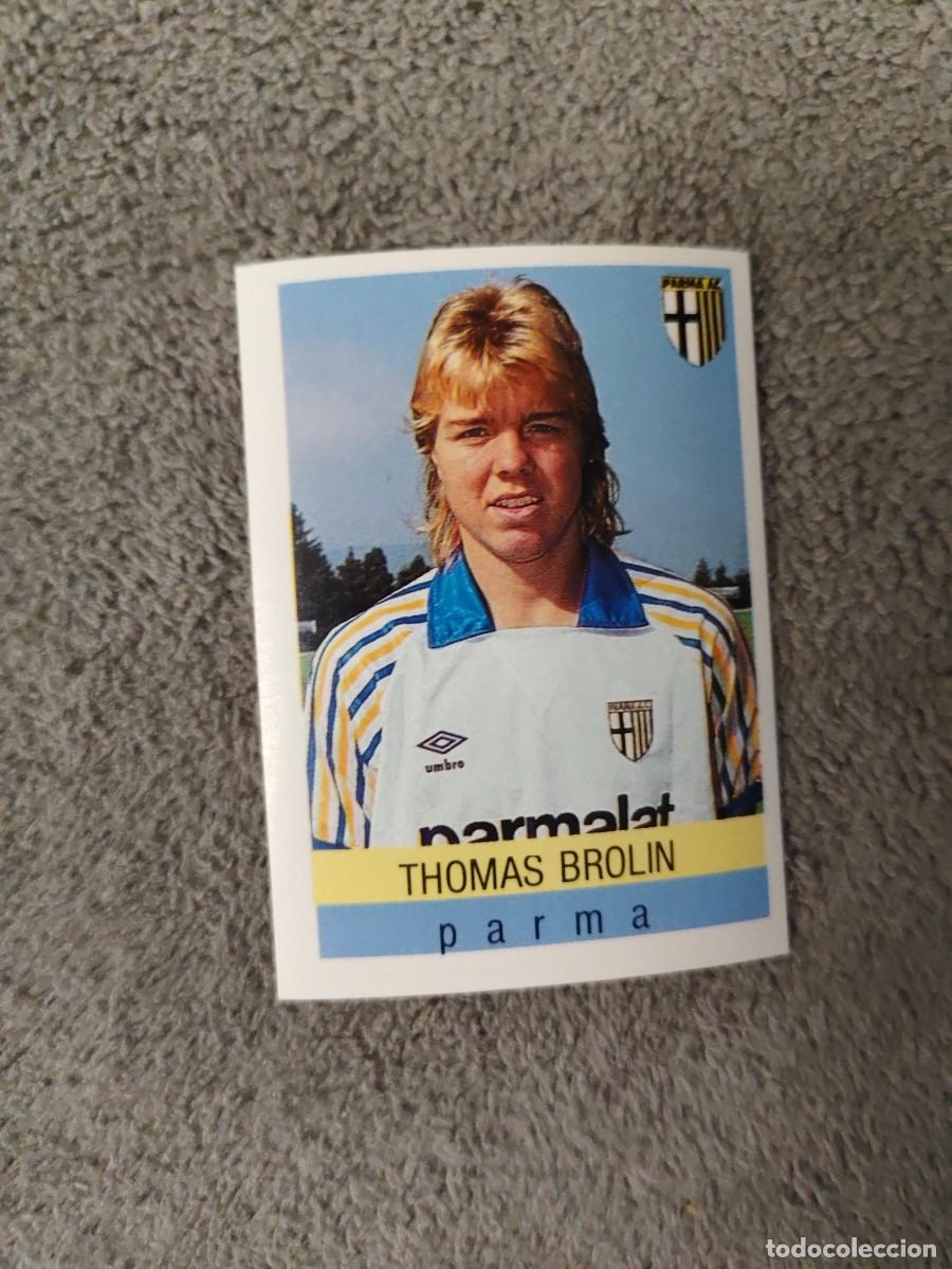 Cromos de f&uacute;tbol: 237 CALCIO 91 CALCIOFLASH THOMAS BROLIN PARMA EUROFLASH 1990 90 1991 ITALIA NUEVO DE SOBRE