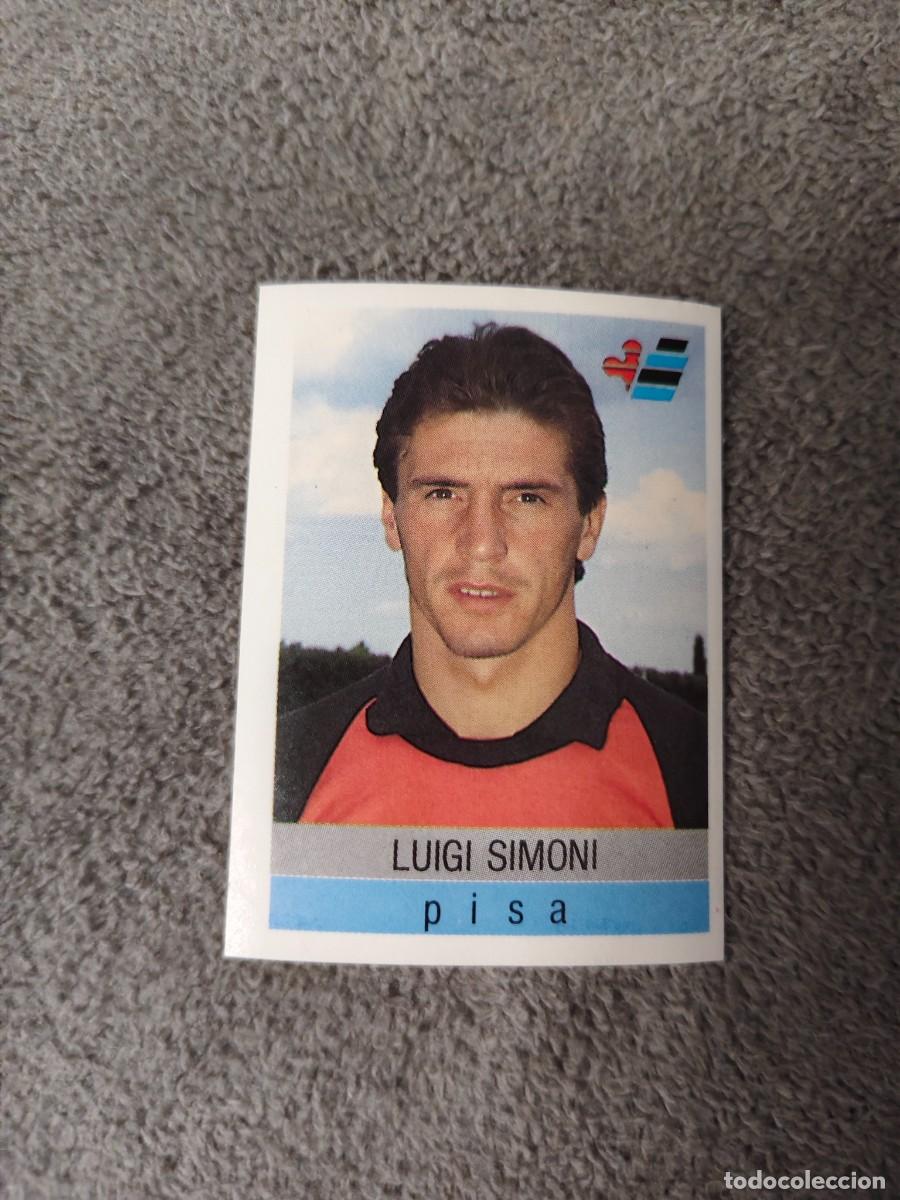 Cromos de f&uacute;tbol: 240 CALCIO 91 CALCIOFLASH LUIGI SIMONI PISA EUROFLASH 1990 90 1991 ITALIA NUEVO DE SOBRE