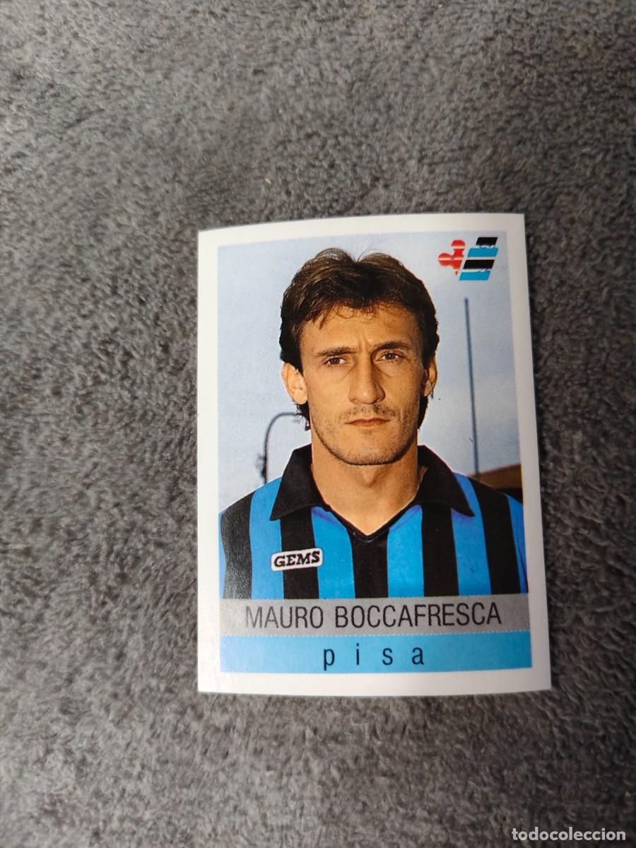 Cromos de f&uacute;tbol: 250 CALCIO 91 CALCIOFLASH MAURO BOCCAFRESCA PISA EUROFLASH 1990 90 1991 ITALIA NUEVO DE SOBRE