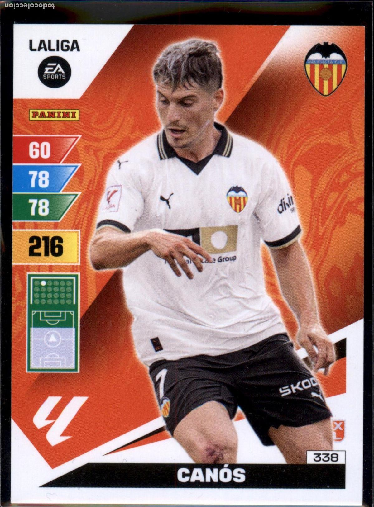 Cromos de f&uacute;tbol: Can&oacute;s N&ordm; 338 Valencia CF LaLiga EA SportsAdrenalyn XL 2023 2024 Panini 23 24