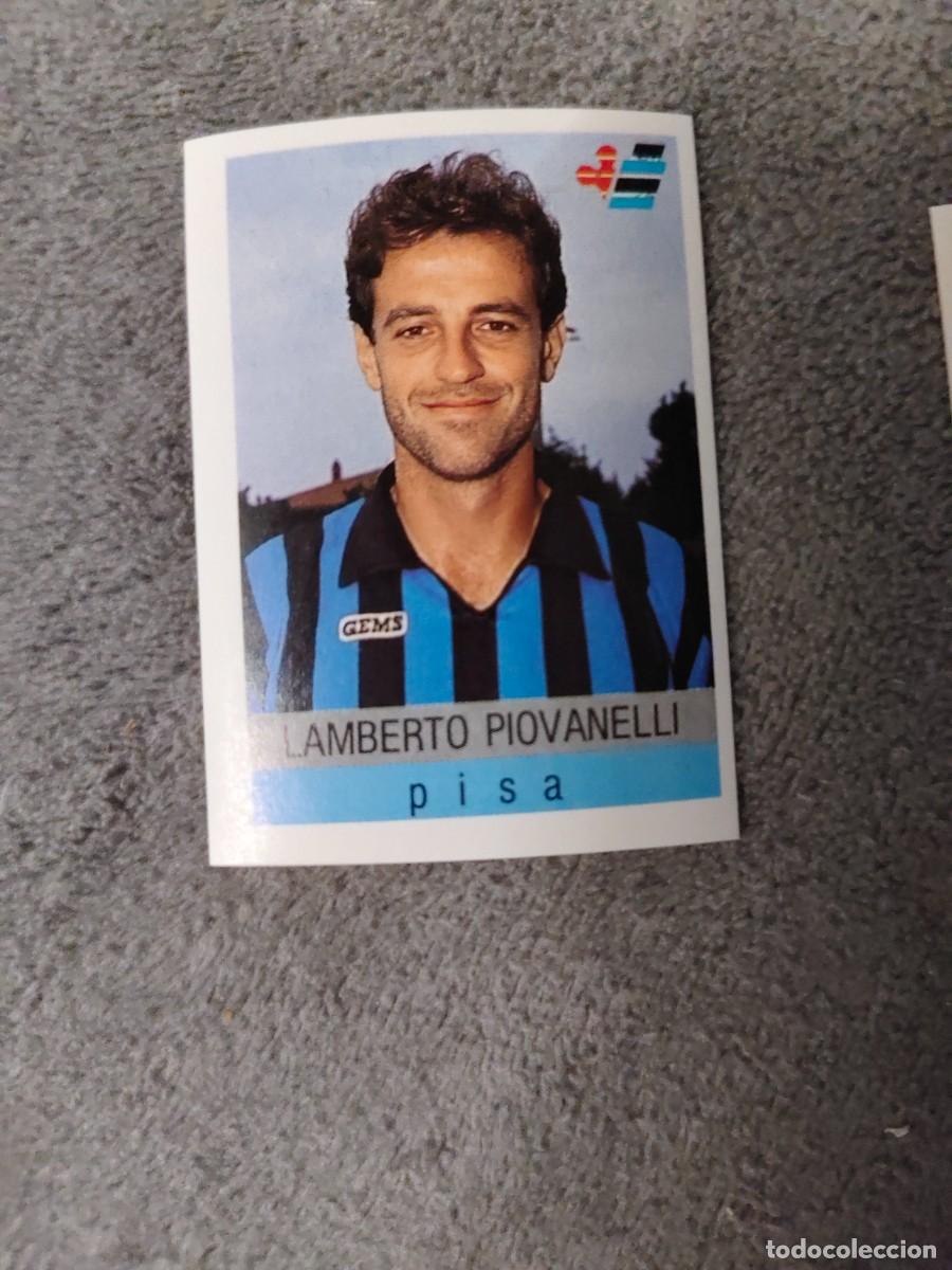 Cromos de f&uacute;tbol: 253 CALCIO 91 CALCIOFLASH LAMBERTO PIOVANELLI PISA EUROFLASH 1990 90 1991 ITALIA NUEVO DE SOBRE