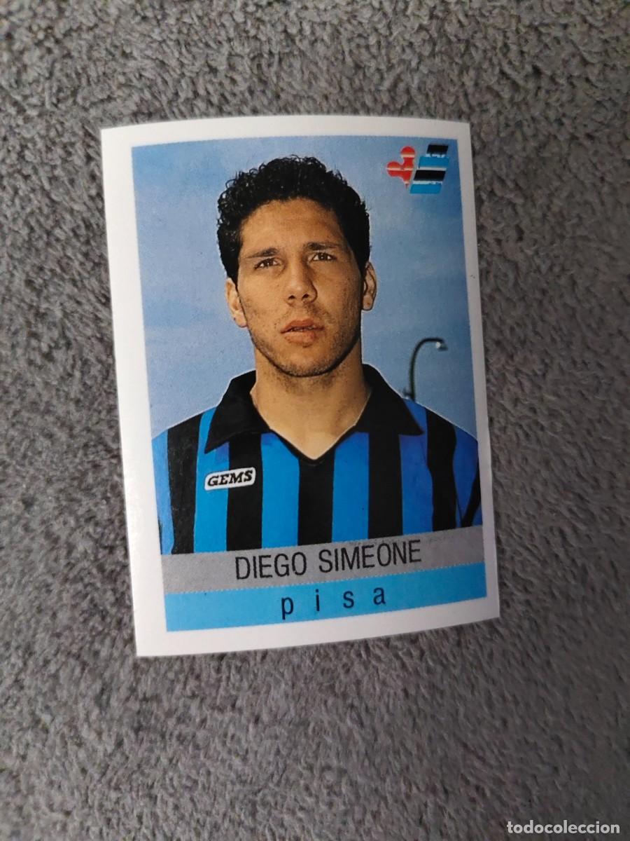 Cromos de f&uacute;tbol: 255 CALCIO 91 CALCIOFLASH DIEGO SIMEONE PISA EUROFLASH 1990 90 1991 ITALIA ATLETICO DE MADRID ROOKIE