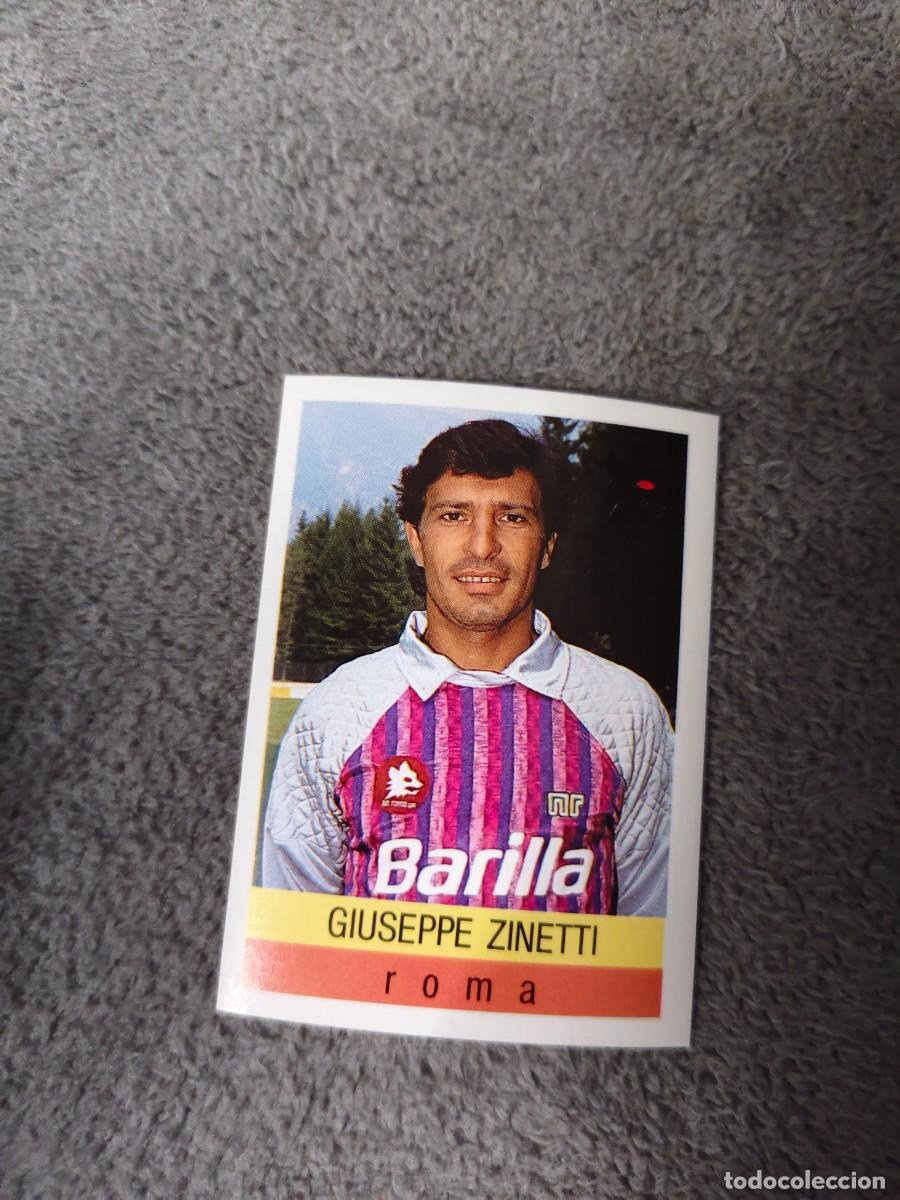 Cromos de f&uacute;tbol: 258 CALCIO 91 CALCIOFLASH GIUSEPPE ZINETTI ROMA EUROFLASH 1990 90 1991 ITALIA NUEVO DE SOBRE