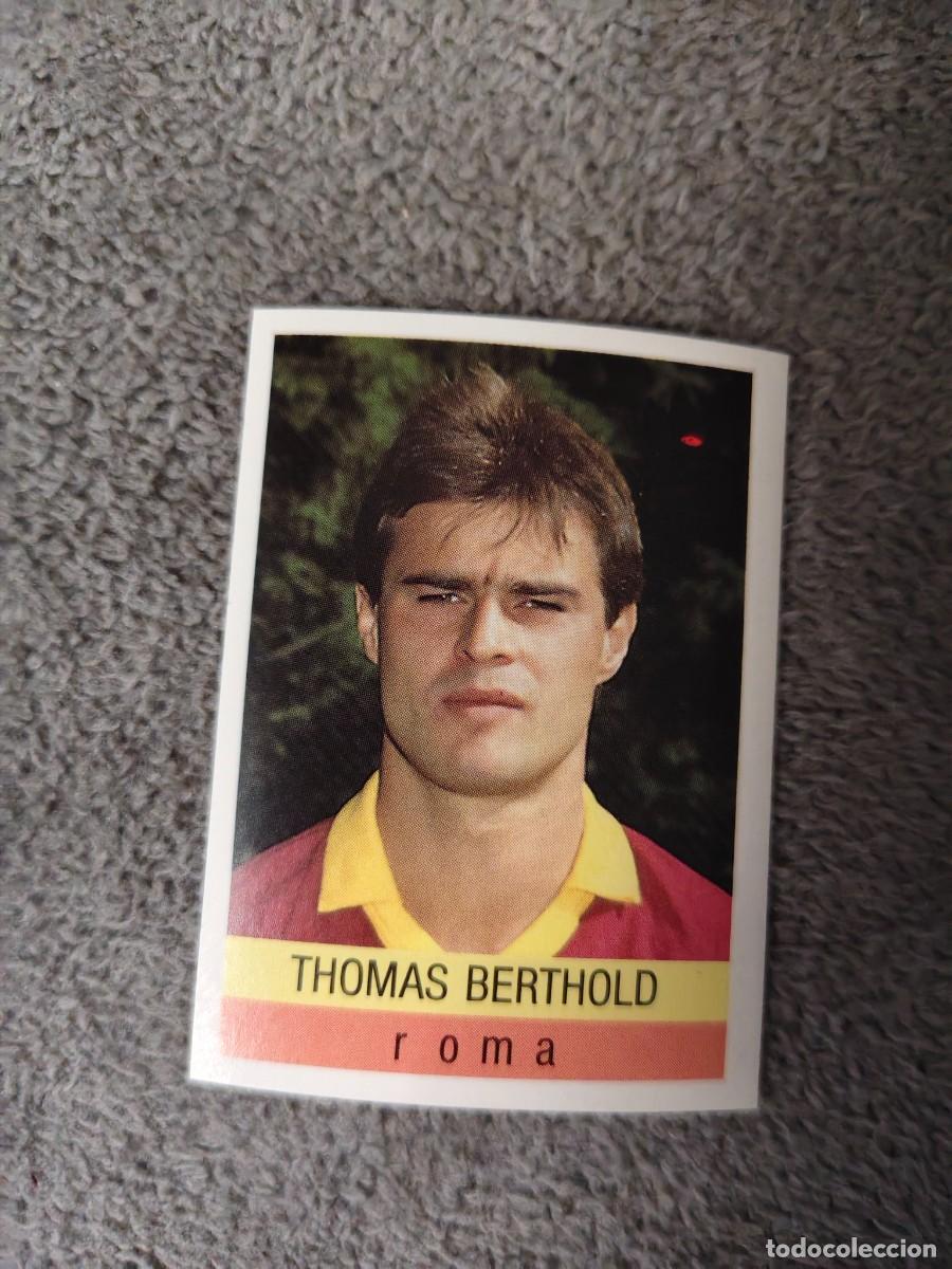 Cromos de f&uacute;tbol: 259 CALCIO 91 CALCIOFLASH THOMAS BERTHOLD ROMA EUROFLASH 1990 90 1991 ITALIA NUEVO DE SOBRE