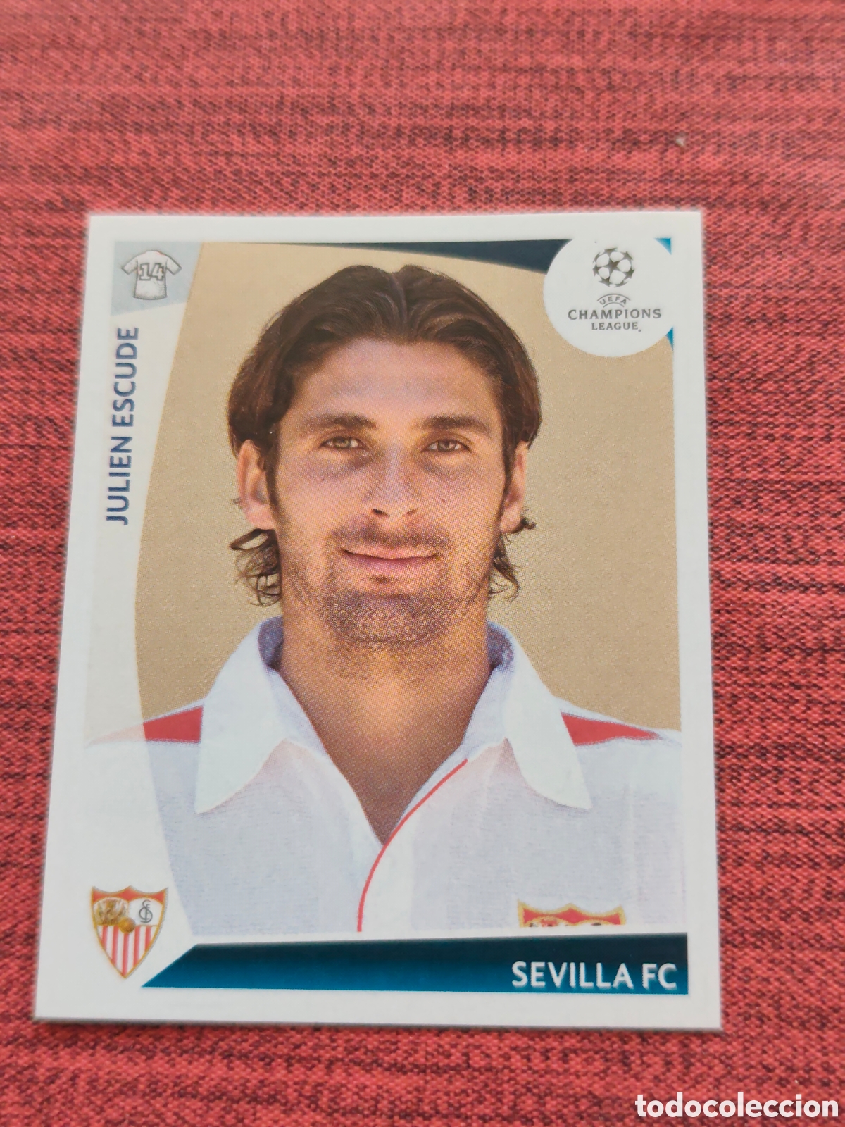 Cromos de f&uacute;tbol: 417 ESCUDE SEVILLA UEFA CHAMPIONS LEAGUE 2009 2010 PANINI