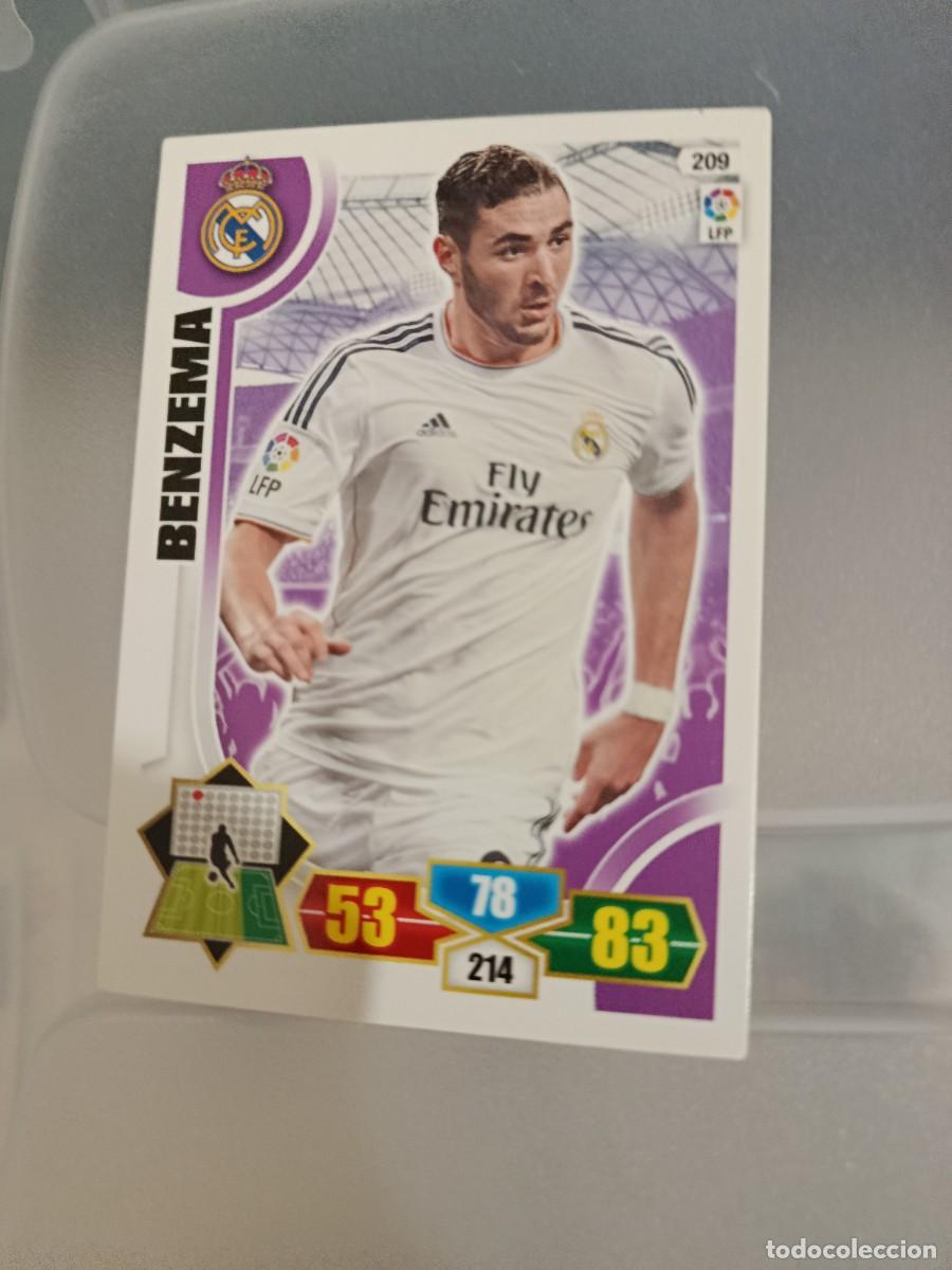 Cromos de f&uacute;tbol: Adrenalyn 13/14. 209- Benzema. Real Madrid.