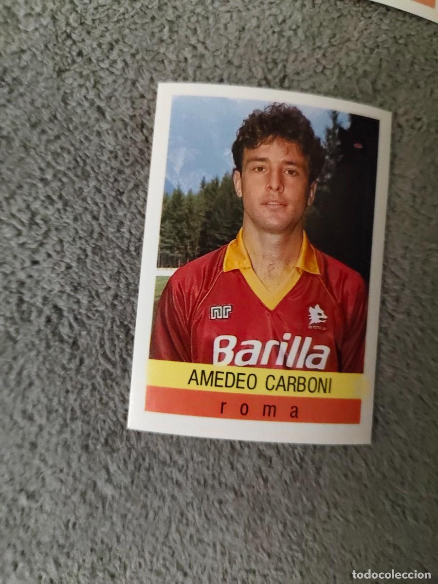 Cromos de f&uacute;tbol: 262 CALCIO 91 CALCIOFLASH AMEDEO CARBONI ROMA EUROFLASH 1990 90 1991 ITALIA NUEVO DE SOBRE