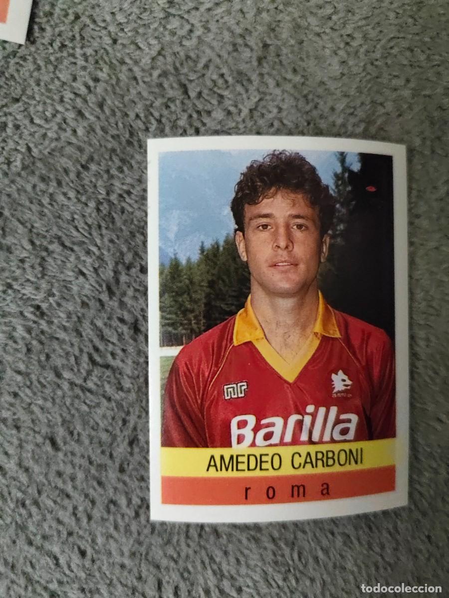Cromos de f&uacute;tbol: 262 CALCIO 91 CALCIOFLASH AMEDEO CARBONI ROMA EUROFLASH 1990 90 1991 ITALIA NUEVO DE SOBRE