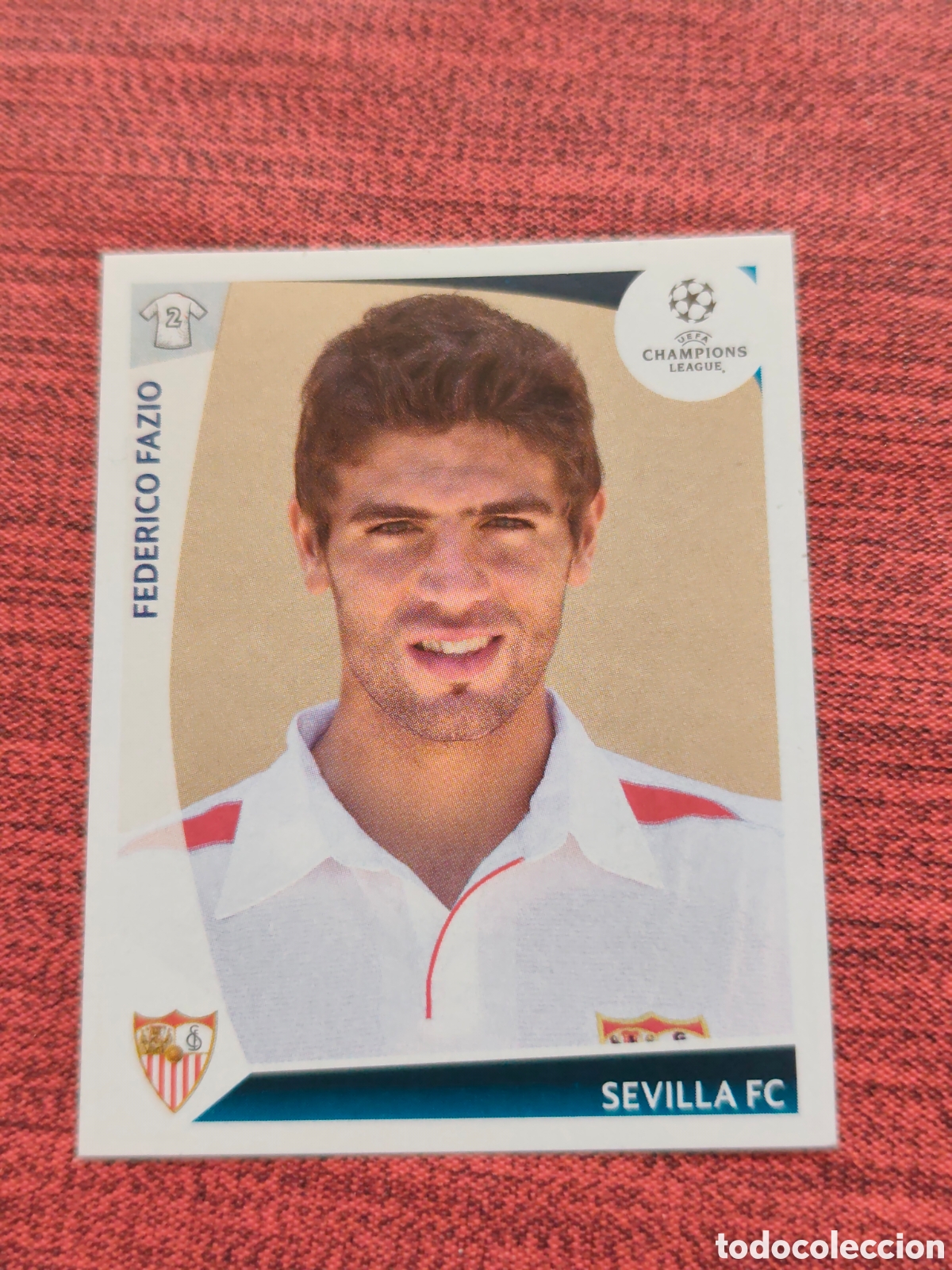 Cromos de f&uacute;tbol: 419 FAZIO SEVILLA UEFA CHAMPIONS LEAGUE 2009 2010 PANINI