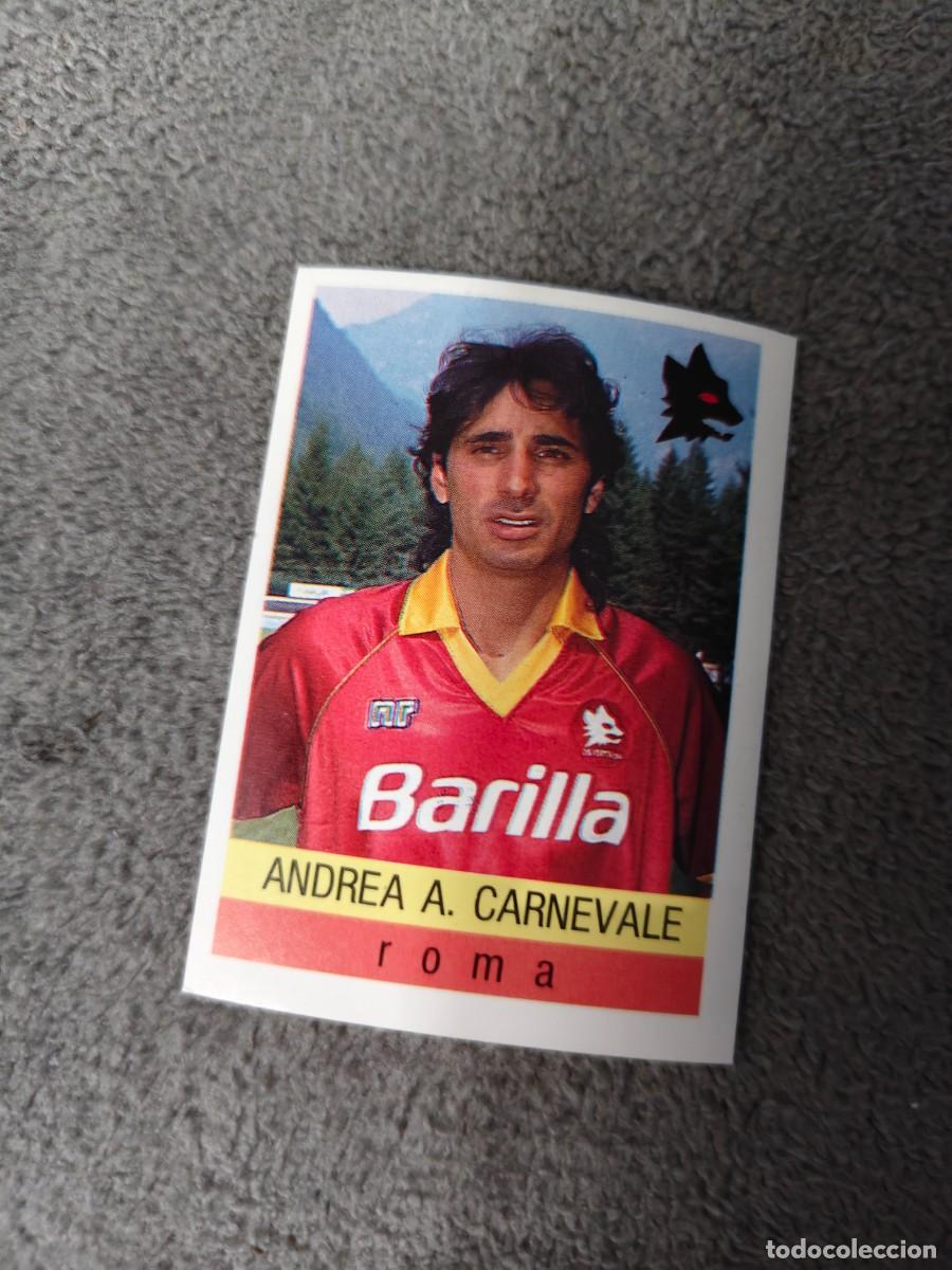 Football Stickers: 268 CALCIO 91 CALCIOFLASH ANDREA A. CARNEVALE ROMA EUROFLASH 1990 90 1991 ITALIA NUEVO DE SOBRE