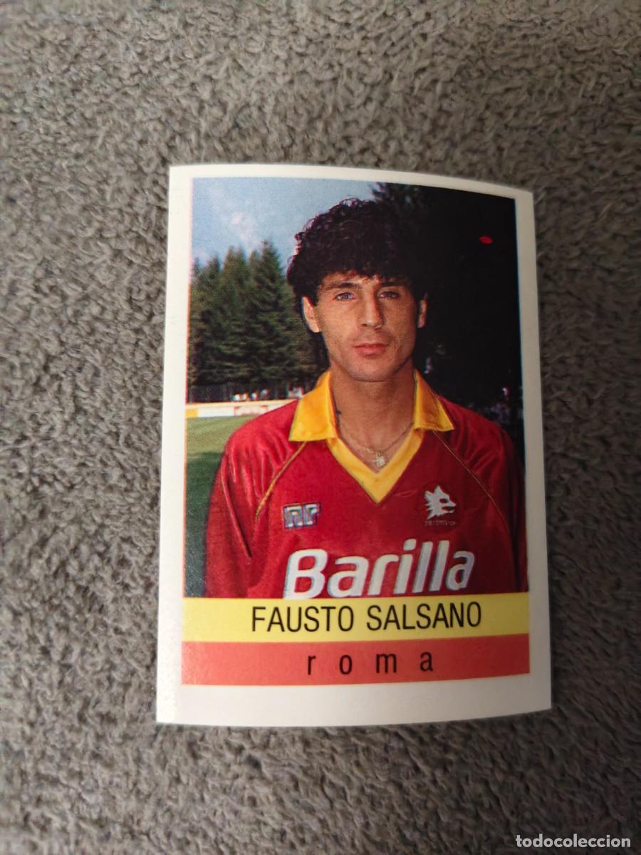 Football Stickers: 269 CALCIO 91 CALCIOFLASH FAUSTO SALSANO ROMA EUROFLASH 1990 90 1991 ITALIA NUEVO DE SOBRE