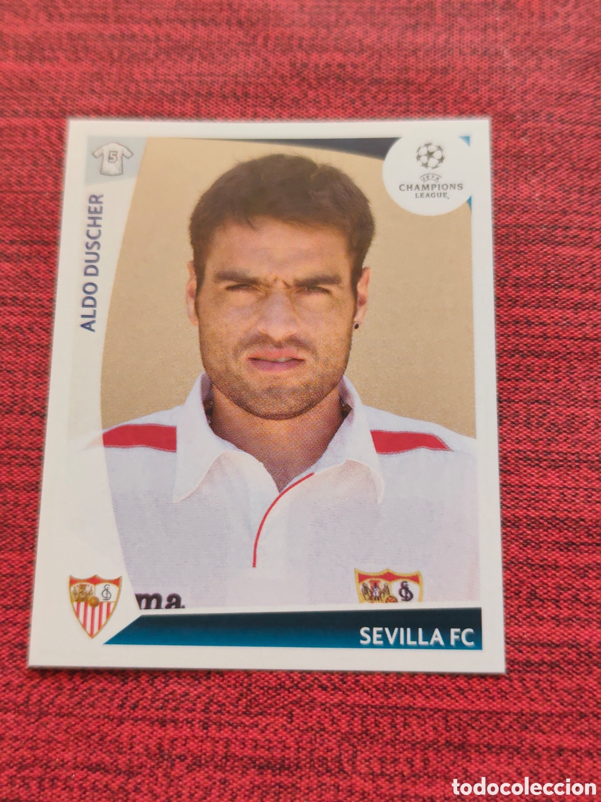Football Stickers: 420 DUSCHER SEVILLA UEFA CHAMPIONS LEAGUE 2009 2010 PANINI