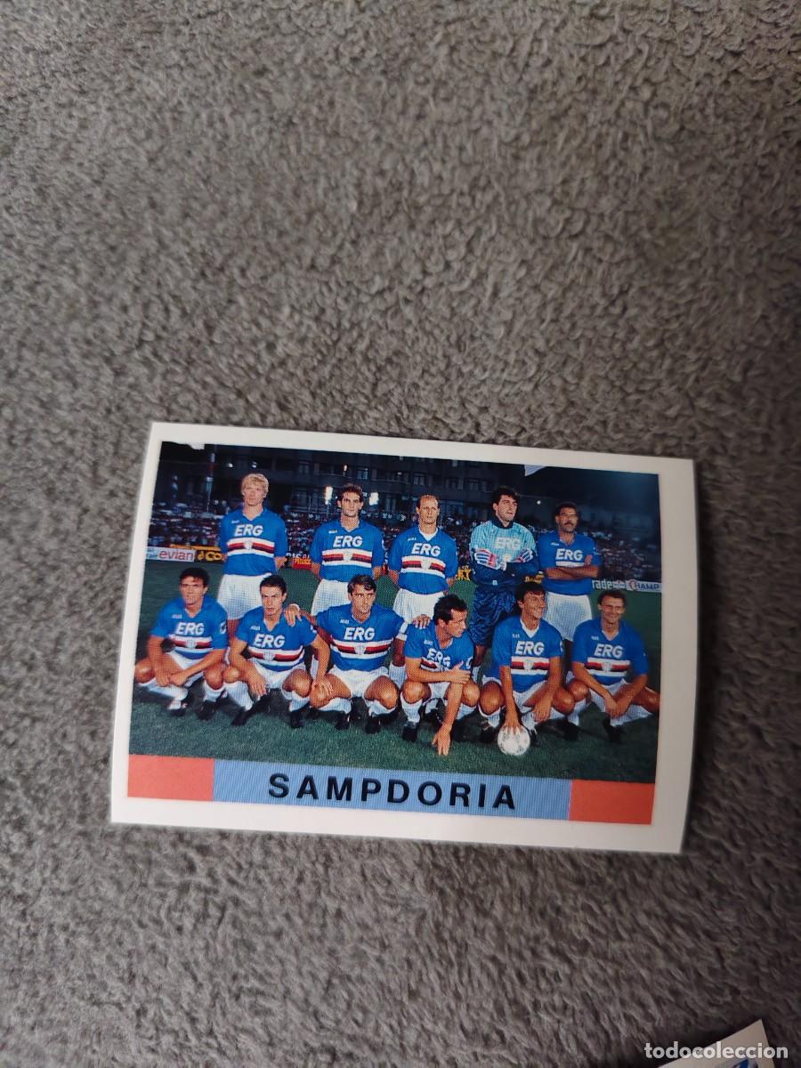 Football Stickers: 273 CALCIO 91 CALCIOFLASH SQUADRA PLANTILLA SAMPDORIA EUROFLASH 1990 90 1991 ITALIA NUEVO DE SOBRE