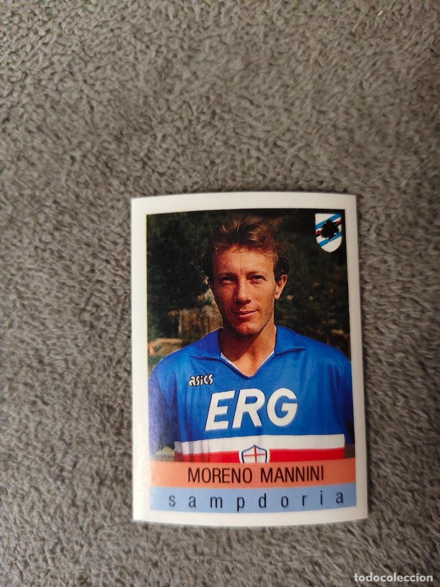Football Stickers: 276 CALCIO 91 CALCIOFLASH MORENO MANNINI SAMPDORIA EUROFLASH 1990 90 1991 ITALIA NUEVO DE SOBRE