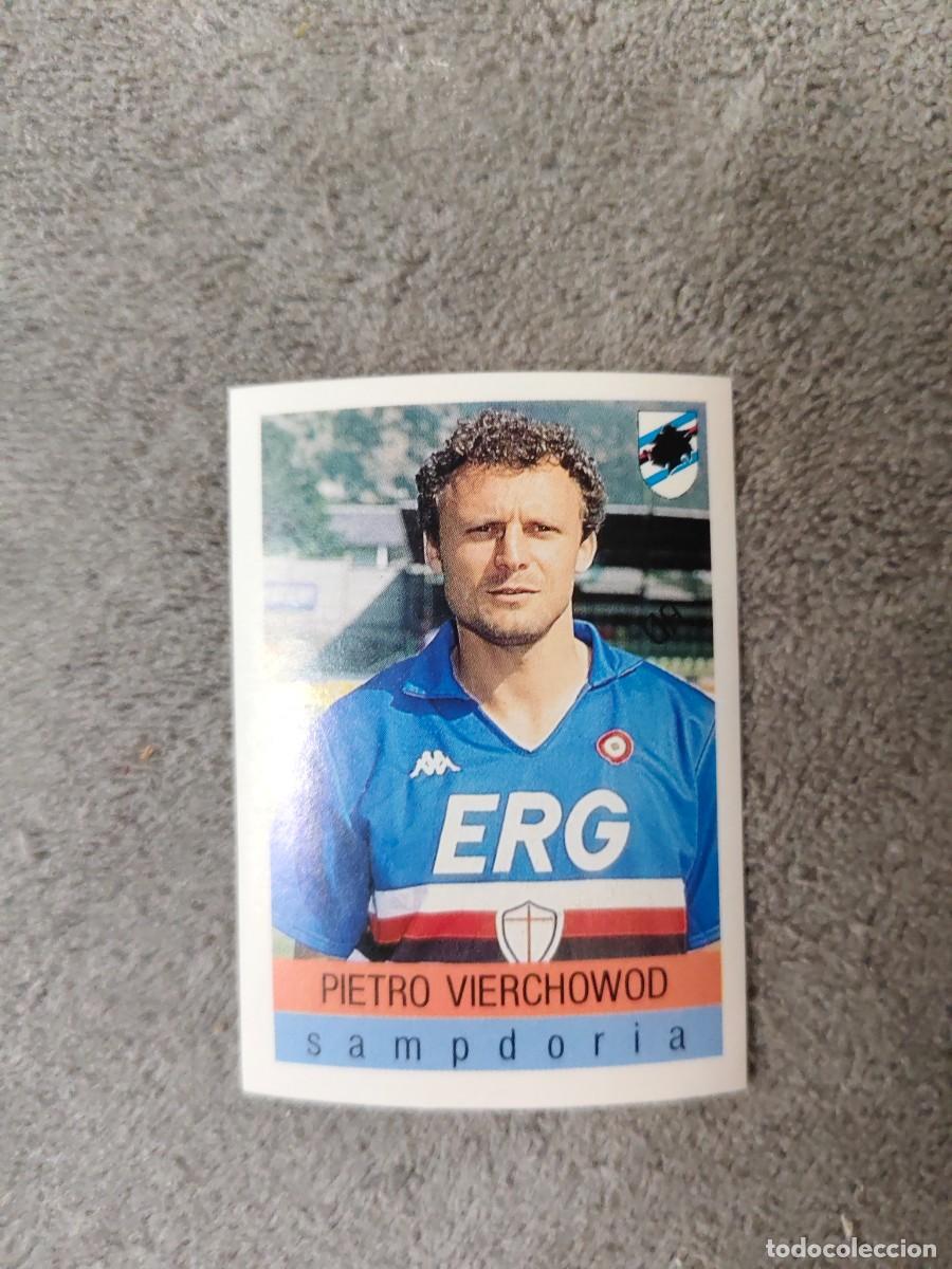Football Stickers: 277 CALCIO 91 CALCIOFLASH PIETRO VIERCHOWOD SAMPDORIA EUROFLASH 1990 90 1991 ITALIA NUEVO DE SOBRE