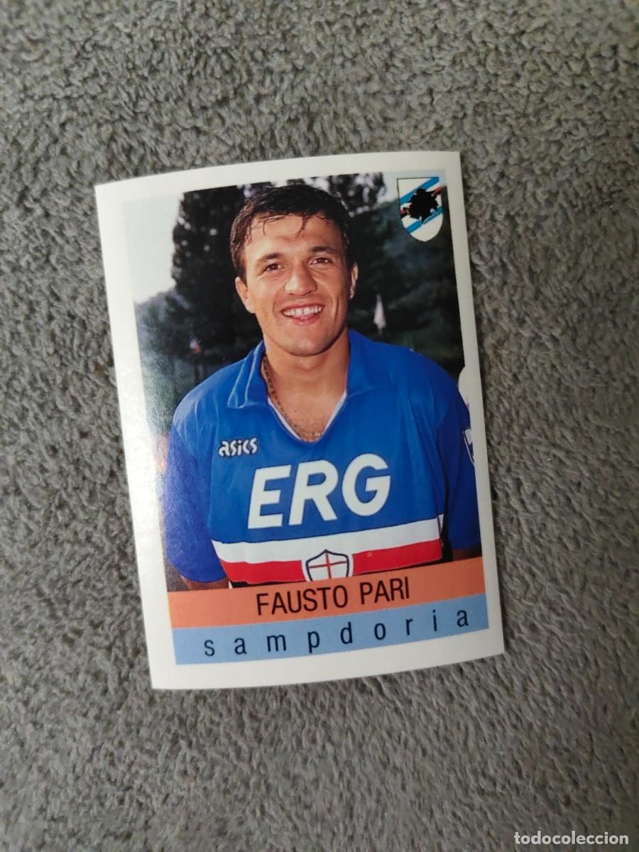 Football Stickers: 279 CALCIO 91 CALCIOFLASH FAUSTO PARI SAMPDORIA EUROFLASH 1990 90 1991 ITALIA NUEVO DE SOBRE