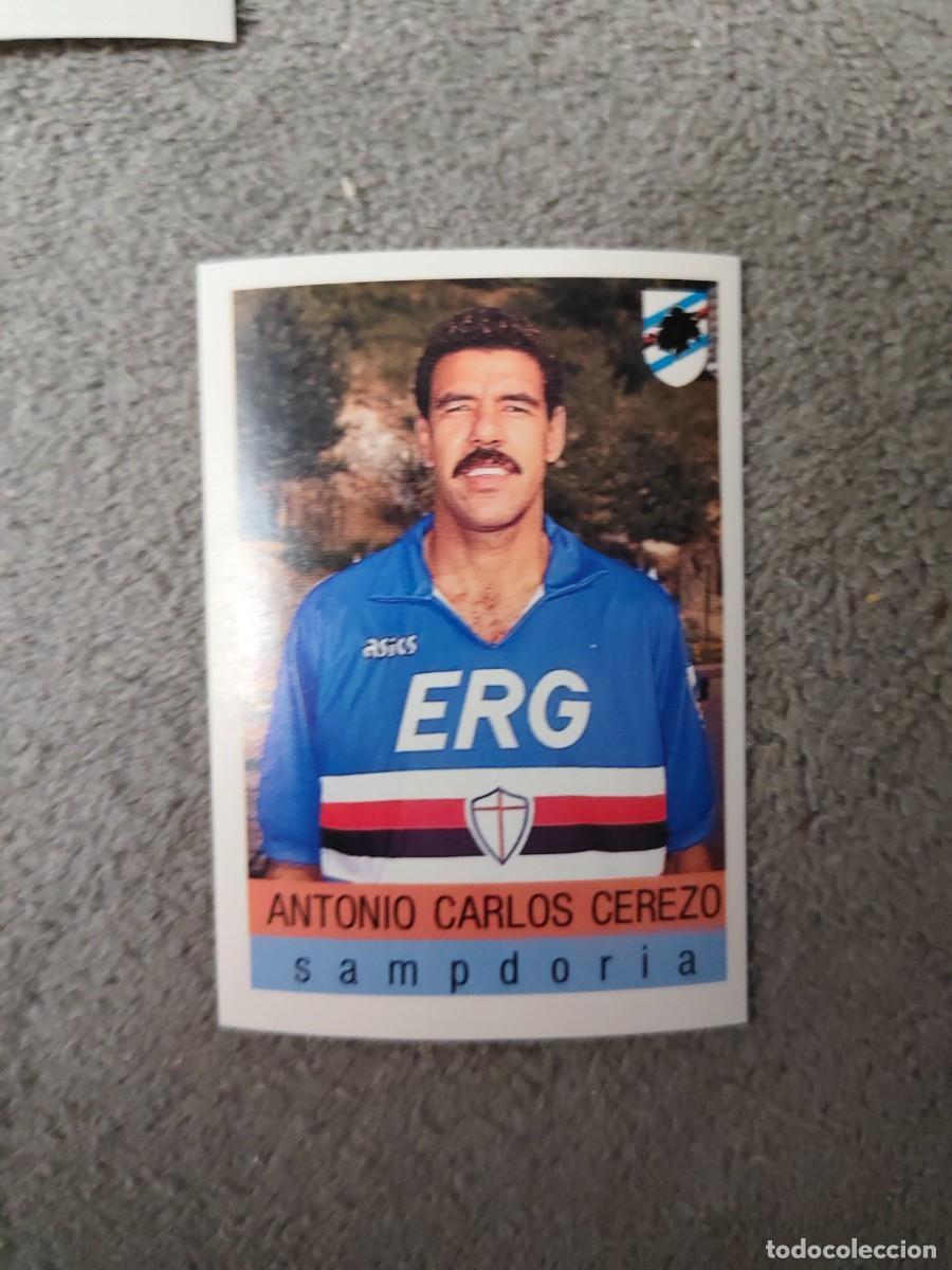 Cartes &agrave; collectionner de Football: 281 CALCIO 91 CALCIOFLASH ANTONIO CARLOS CEREZO SAMPDORIA EUROFLASH 1990 90 1991 ITALIA NUEVO DE SOB