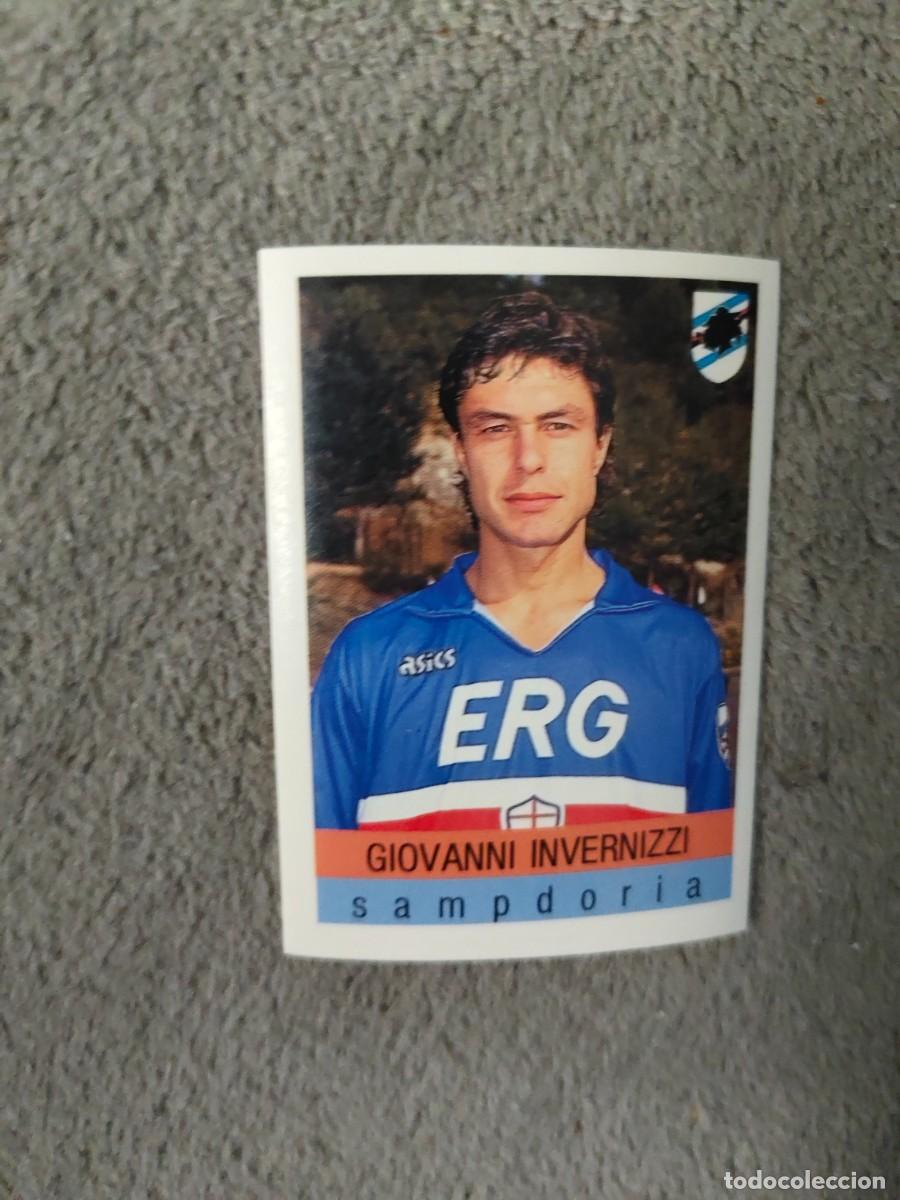 Football Stickers: 283 CALCIO 91 CALCIOFLASH GIOVANNI INVERNIZZI SAMPDORIA EUROFLASH 1990 90 1991 ITALIA NUEVO DE SOBRE