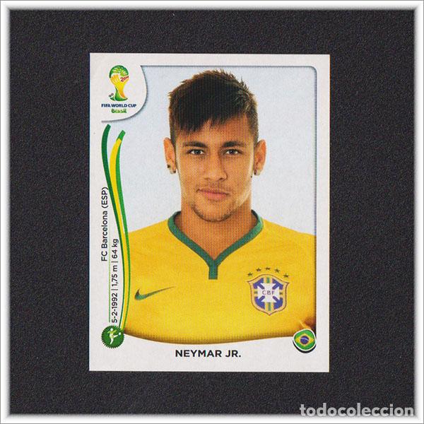 Football Stickers: FIFA WORLD CUP MUNDIAL 2014 BRASIL BRAZIL PANINI NEYMAR ROOKIE 48 COLECCI&Oacute;N STICKER BARCELONA PSG