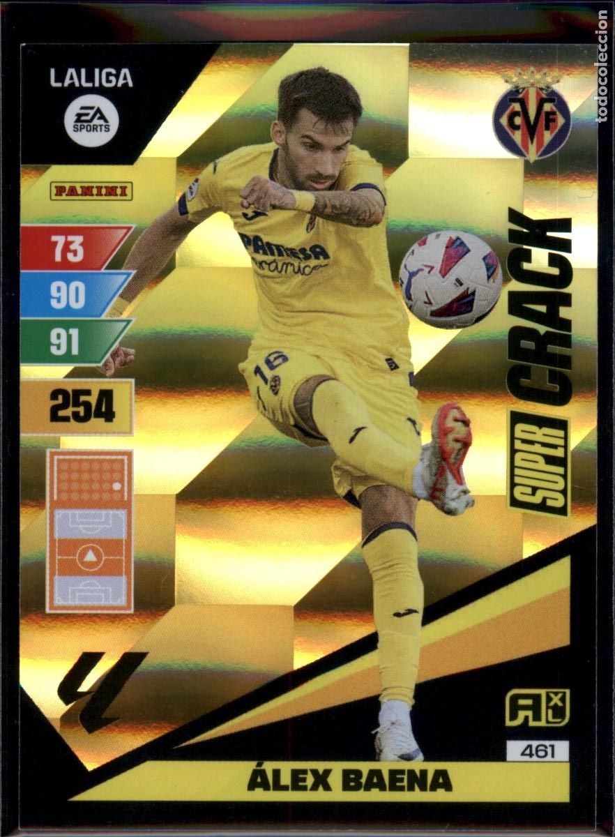 Football Stickers: Baena Super Crack N&ordm; 461 Villarreal CF LaLiga EA Sports Adrenalyn XL 2023 2024 Panini 23 24