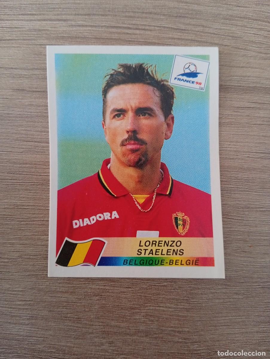 Cromos de f&uacute;tbol: LORENZO STAELENS 326 BELGICA PANINI FRANCIA 1998 98 SIN PEGAR NUNCA PEGADO