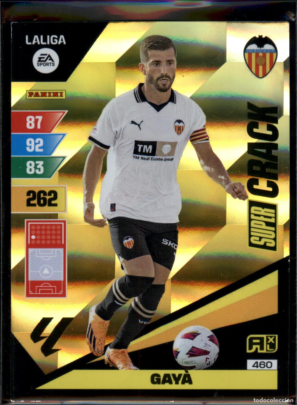 Cromos de f&uacute;tbol: Gay&aacute; Super Crack N&ordm; 460 Valencia CF LaLiga EA SportsAdrenalyn XL 2023 2024 Panini 23 24