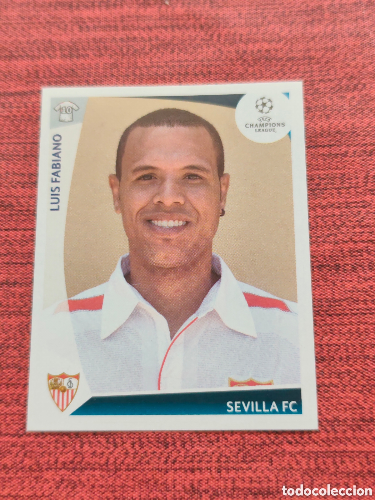 Cromos de f&uacute;tbol: 428 LUIS FABIANO SEVILLA UEFA CHAMPIONS LEAGUE 2009 2010 PANINI