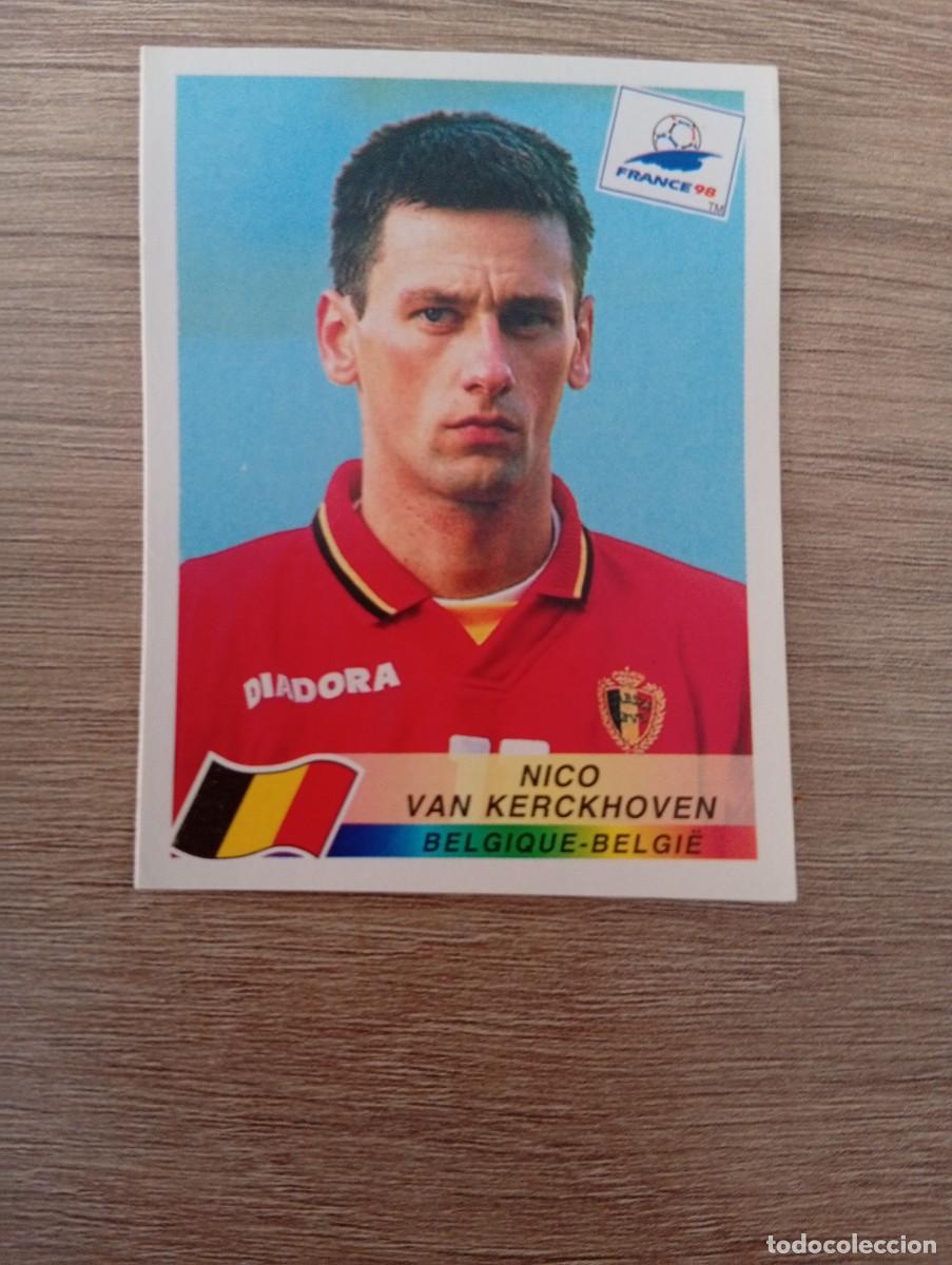 Cromos de f&uacute;tbol: NICO VAN KERCKHOVEN 329 BELGICA PANINI FRANCIA 1998 98 SIN PEGAR NUNCA PEGADO