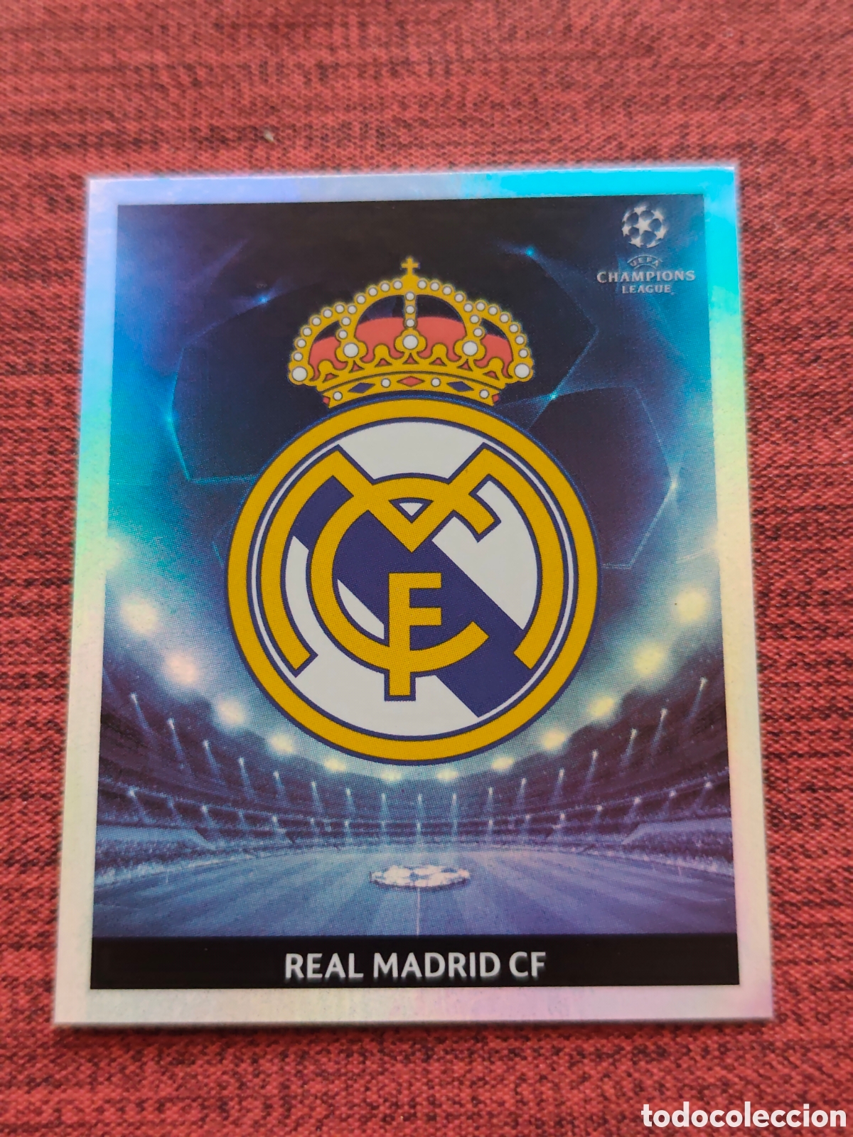 Cromos de f&uacute;tbol: 158 ESCUDO REAL MADRID UEFA CHAMPIONS LEAGUE 2009 2010 PANINI