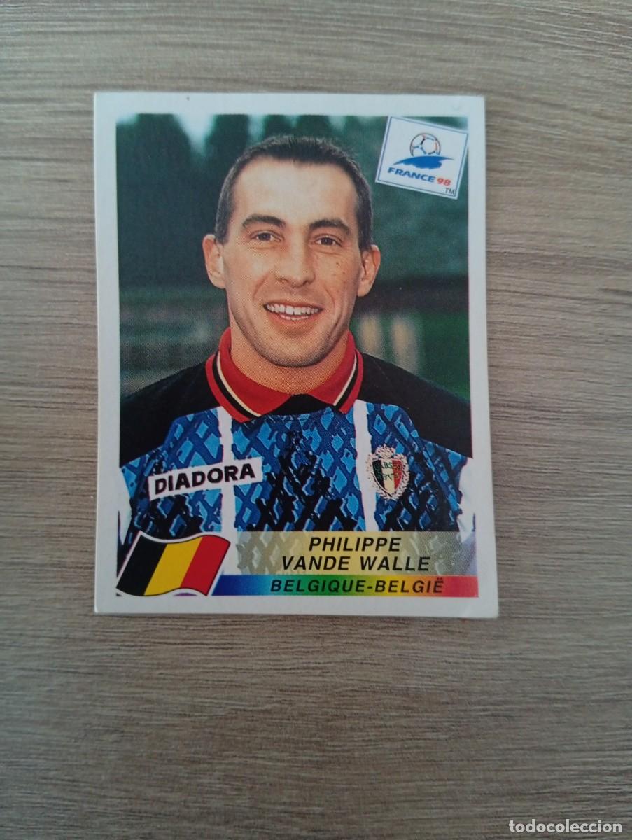 Cromos de f&uacute;tbol: PHILIPPE VANDE WALLE 334 BELGICA PANINI FRANCIA 1998 98 SIN PEGAR NUNCA PEGADO