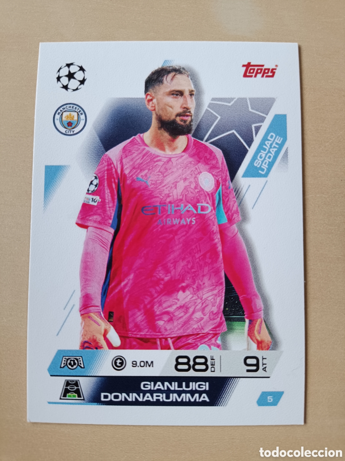 Cromos de f&uacute;tbol: GIANLUIGI DONNARUMMA MANCHESTER CITY MATCH ATTAX EXTRA TOPPS 2025 2026 25 26 SQUAD UPDATE 5