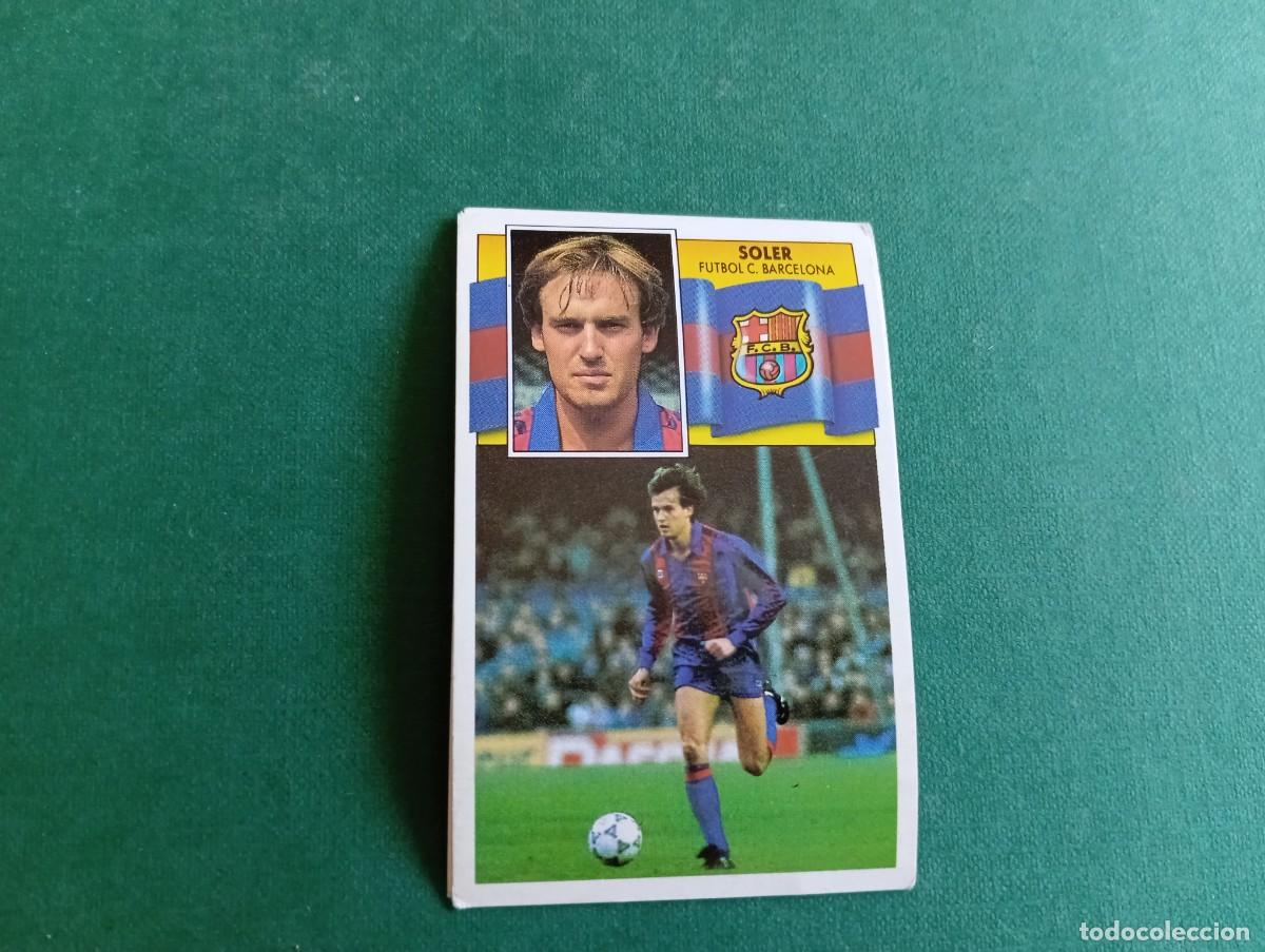 Fu&szlig;ball-Sticker: Liga Este 1990 1991 90 91 FC BARCELONA SOLER NUNCA PEGADO