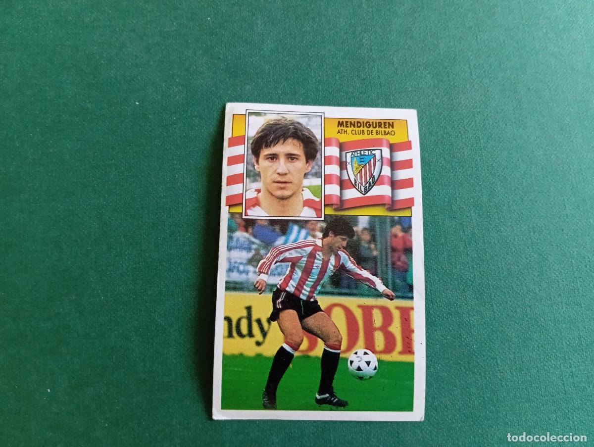 Fu&szlig;ball-Sticker: Liga Este 1990 1991 90 91 ATHLETIC DE BILBAO MENDIGUREN NUNCA PEGADO