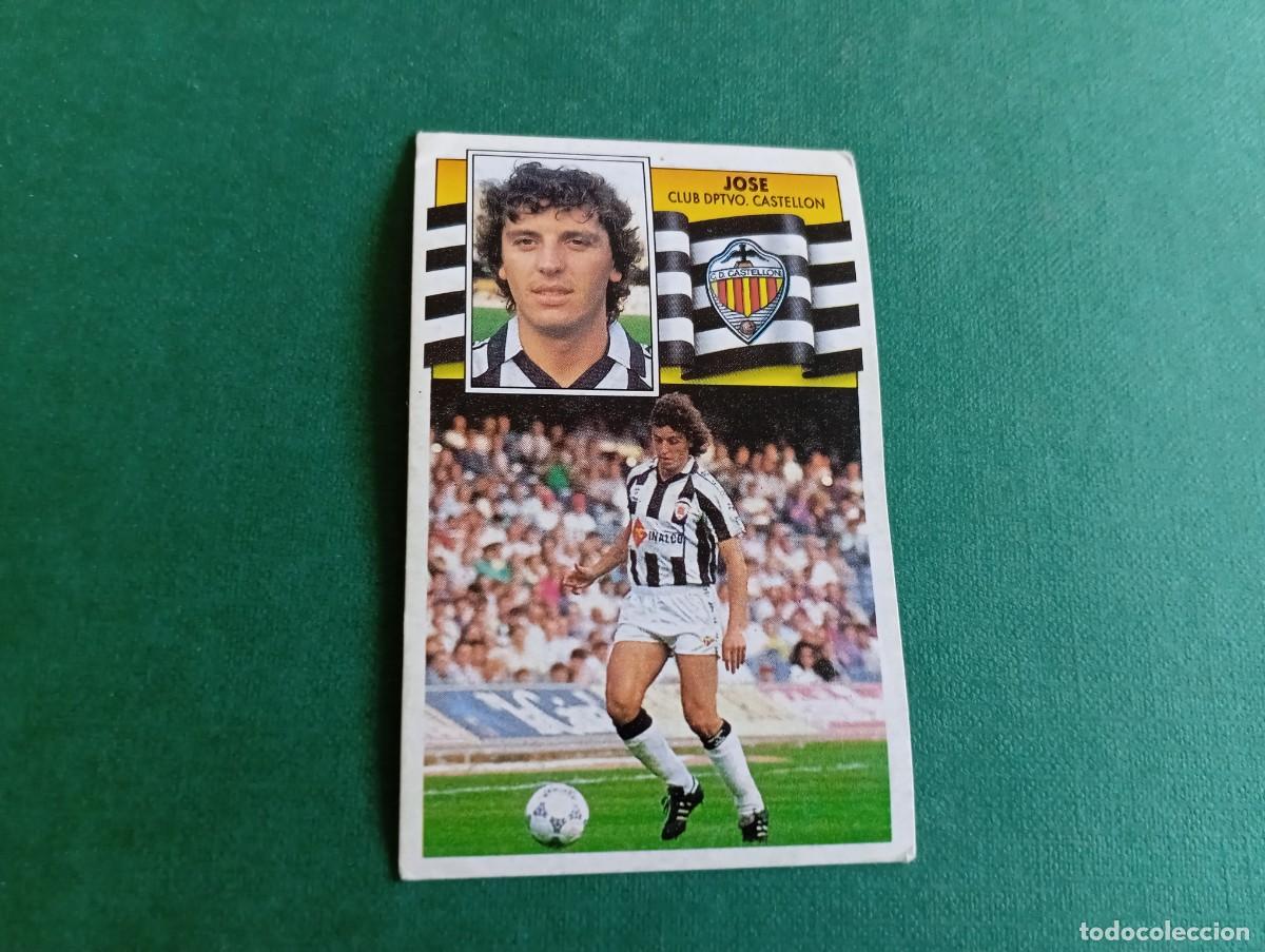 Cromos de Futebol: Liga Este 1990 1991 90 91 CD CASTELL&Oacute;N JOSE NUNCA PEGADO
