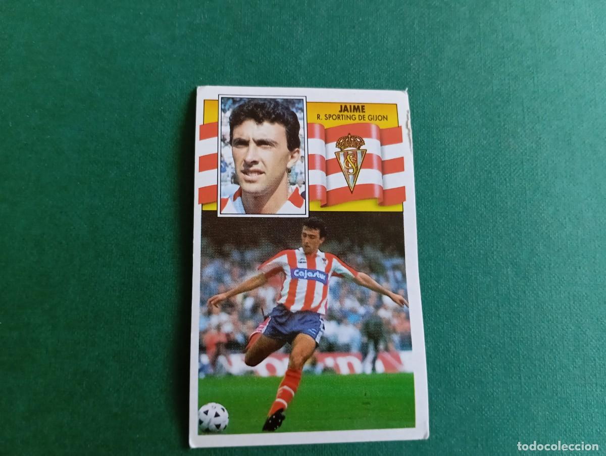 Fu&szlig;ball-Sticker: Liga Este 1990 1991 90 91 SPORTING GIJ&Oacute;N JAIME NUNCA PEGADO