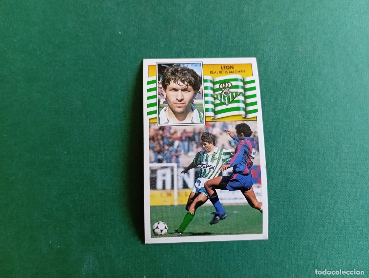 Fu&szlig;ball-Sticker: Liga Este 1990 1991 90 91 REAL BETIS LEON NUNCA PEGADO